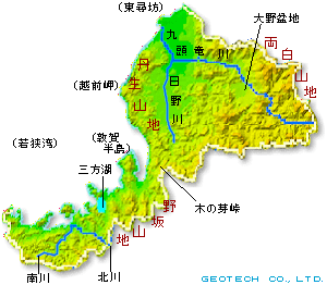 福井県の地形・地盤