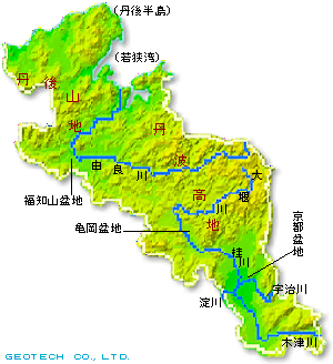 京都府の地形・地盤