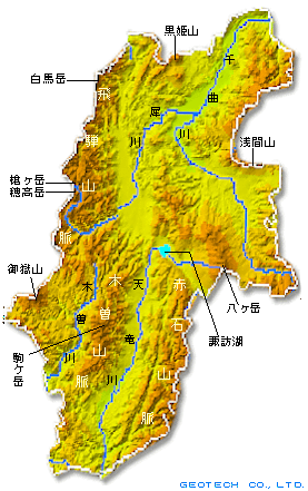長野県の地形・地盤