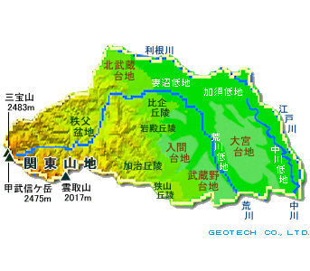 埼玉県の地形･地盤